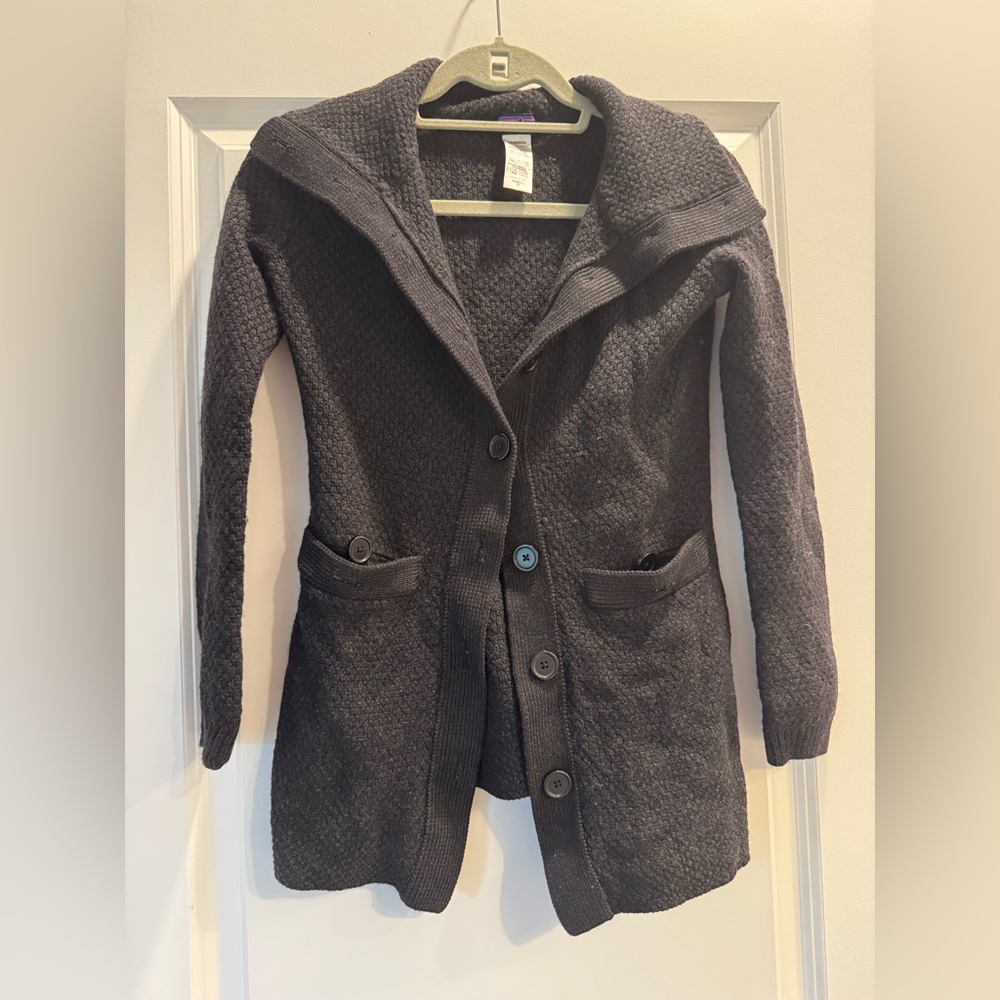 Patagonia wool button cardigan coat